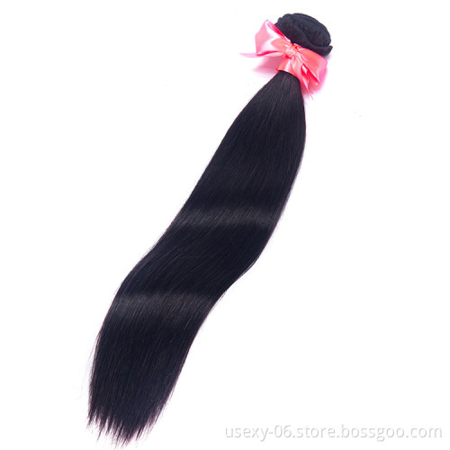 Usexy Free Sample Hair Bundles Silky Straight Human Hair Virgin Indian Hair Bundles With Lace Front Closure